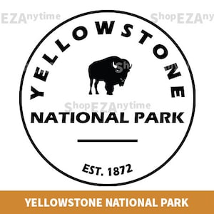 Yellowstone national park Design | Yellowstone national park SVG | Yellowstone national park cricut | Yellowstone national PNG