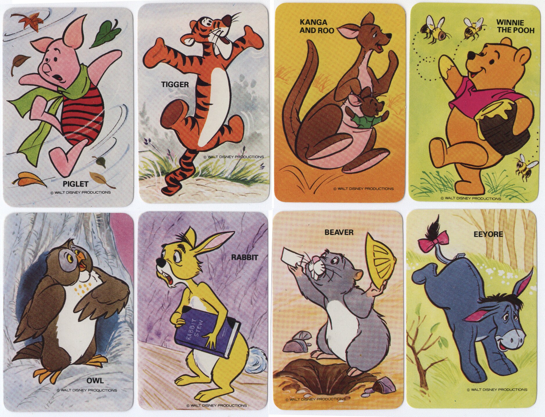 Snow White Seven Dwarfs Winnie the Pooh Vintage Australian 1970s Walt Disney Cartoon Greythorne