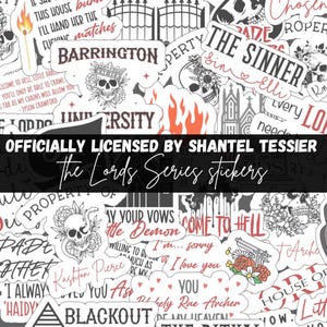 The Lords Series stickers | OFFICIALLY LICENSED | random | Shantel Tessier | booktok