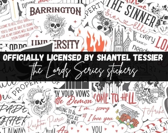 The Lords Series stickers | OFFICIALLY LICENSED | random | Shantel Tessier | booktok