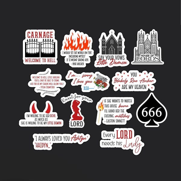 The Lord Series Stickers Etsy