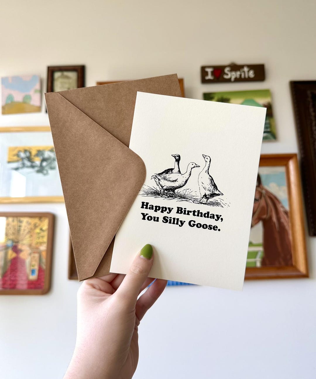 Silly Goose Birthday Card: Funny Pun Greeting Card - Etsy