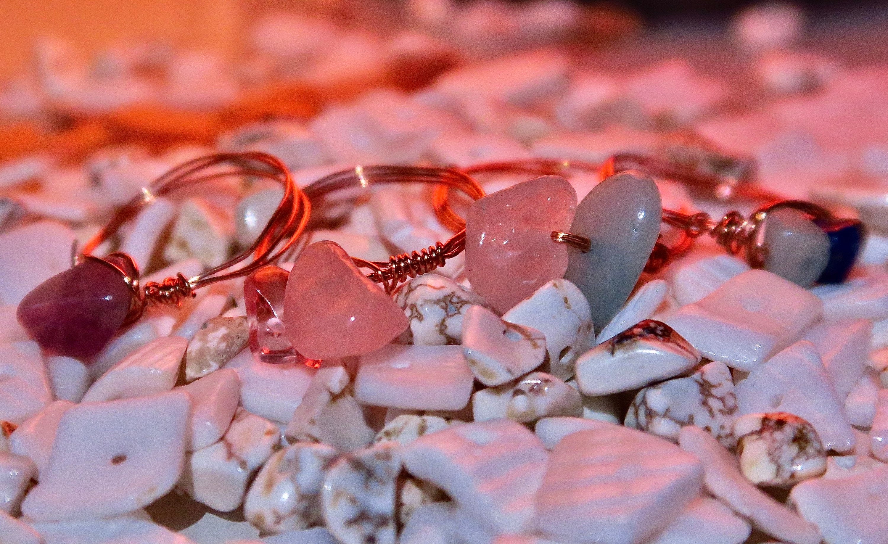 Raw Gemstone Ring / Natural Healing Crystal Rings Etsy