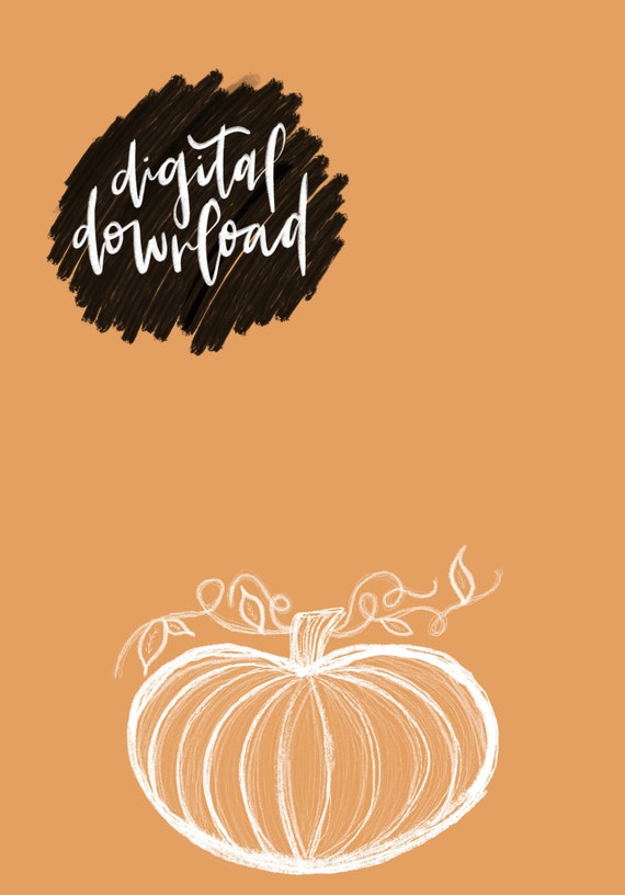 Simple Fall/autumn Pumpkin Digital Download Phone Wallpaper - Etsy Simple Fall/autumn Pumpkin Digital Download Phone Wallpaper - Etsy