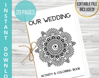 Indian Wedding Activity and Coloring Booklet