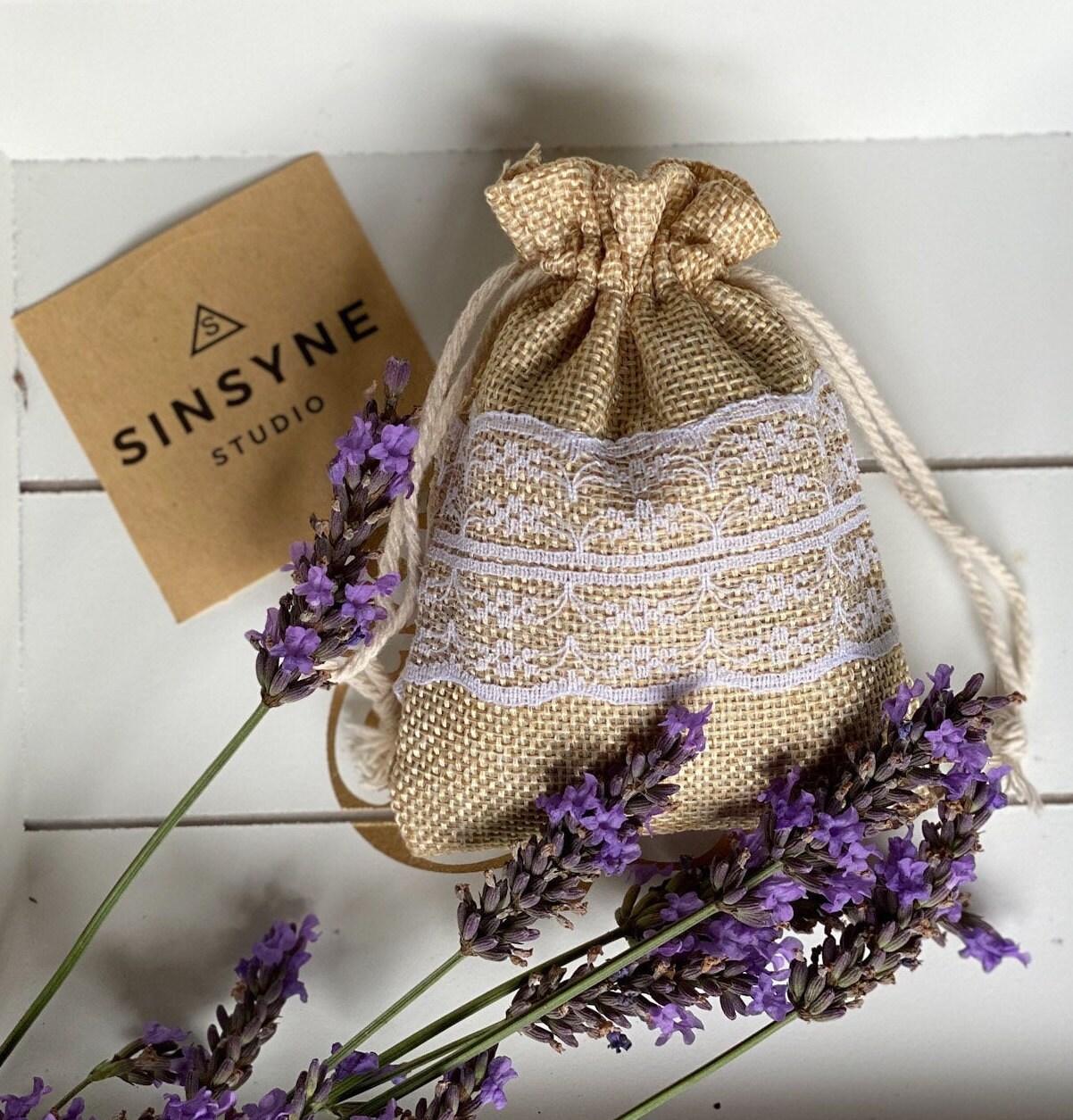 Sachets en Lin Certifiés Bio Bourgeons de Lavande Séchés Provence. Pot-Pourri, Aromathérapie, Médita