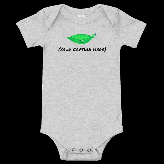 Baby One Piece Peapod Personalized Bodysuit Cute Peapod Baby Etsy