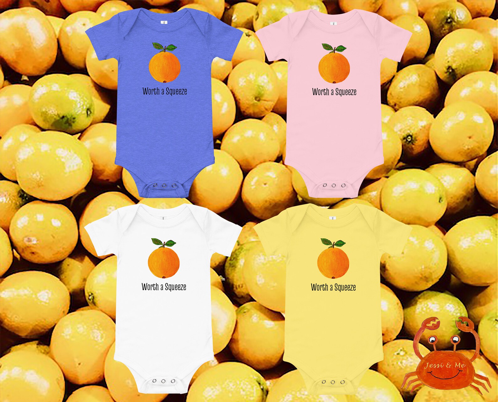 Baby One Piece Orange Fruit Onesie Cute Baby Orange Fruit Etsy