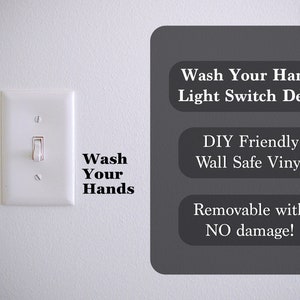 Turn Me off Light Switch Decal DIY Home Customization Custom Fun