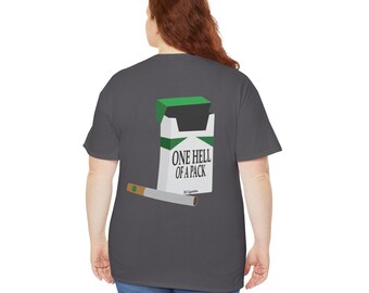 That Lucky Cigarette Unisex Heavy Cotton Tee, Retro Graphic Shirt, Gift for Country Music Fans, Casual Wear, Statement Tee, Birthday Gift