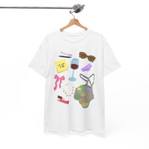 I&#39;m Just a Girl T-shirt, Girl Vibes Unisex Heavy Cotton Tee, Girly Lifestyle Shirt, Female Empowerment Top, Women&#39;s Graphic Tee, Doodle Tee