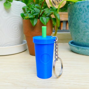 Tumbler Cup keychain with screw top lid, medication holder, stash holder.