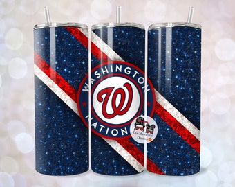 Washington national baseball  - instant download sublimation 20oz skinny straight