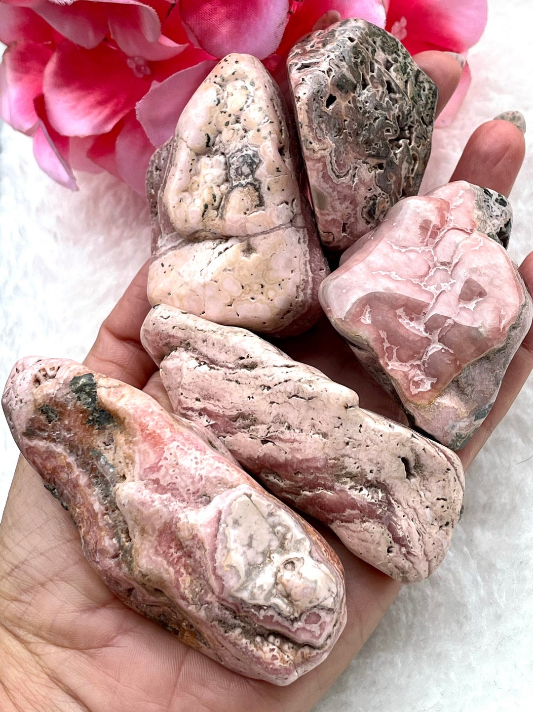 Riveting Polished Rhodochrosite From Argentina, Natural Rare Crystals