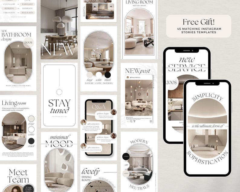Interior Design Presentation Template / Client Presentation / Canva ...