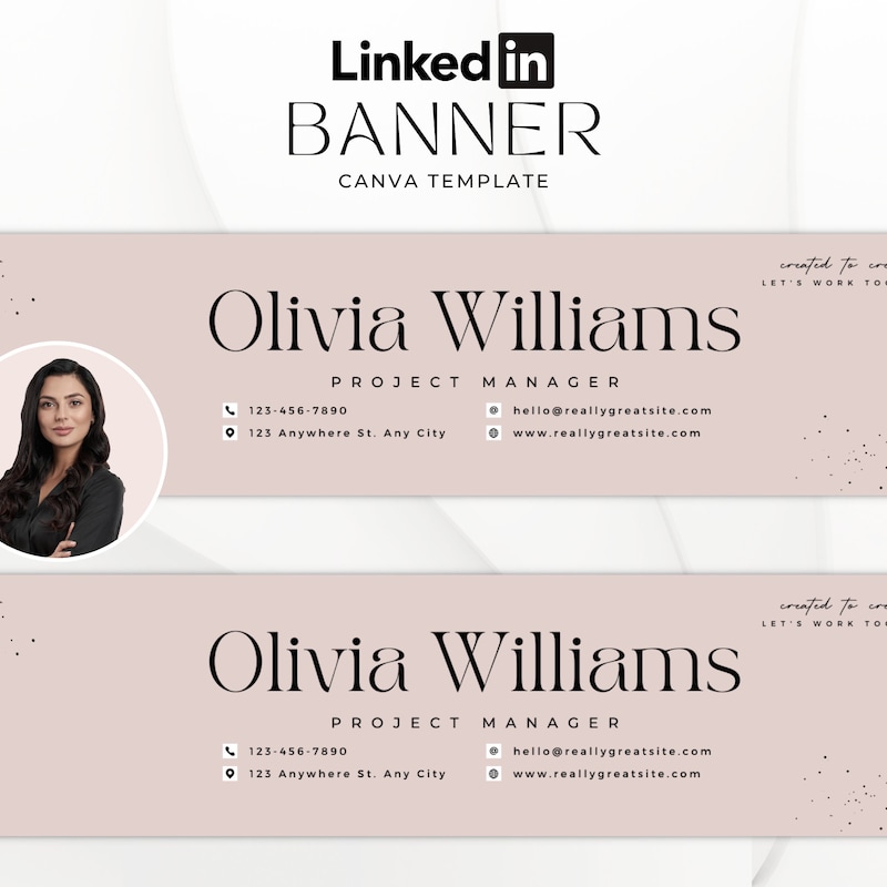 Project Manager Linkedin Banner - Etsy