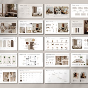 Interior Design Presentation Template / Client Presentation / Canva Template Interior Designer / Instagram Templates Architect Home Stylist image 5