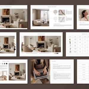 Modèle de présentation de décoration d'intérieur/Présentation client ...
