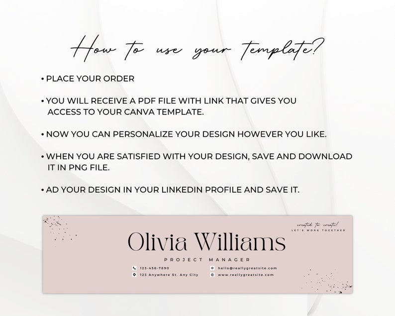 Linkedin Banner / DIY Canva Template / Professional Linkedin - Etsy