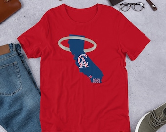 Camiseta de béisbol de California Angles