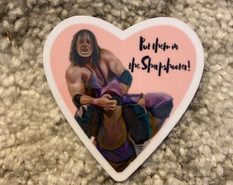Put them in the Sharpshooter!!Bret Hart Vinyl Sticker