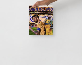 Andre Pierre Gignac Tigres UANL 8X10 Canvas