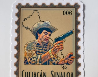 Chalino Sanchez, Culiacán Sinaloa Postage Stamp Vinyl Sticker