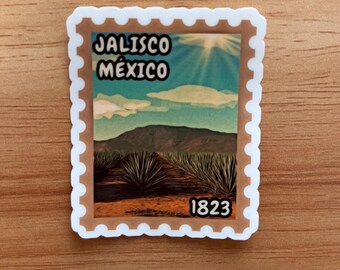 Jalisco Mexico Postage Stamp | Vinyl Sticker |