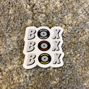 Box Box Box Formula 1 Vinyl Sticker