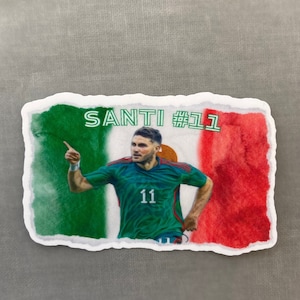 Santiago ‘Santi’ Giménez |Mexico| #1 Custom Vinyl Sticker