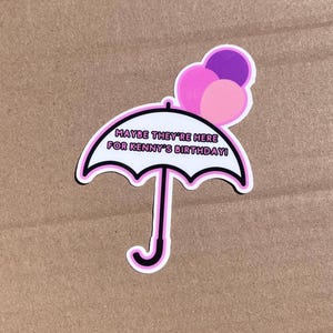 Kenny’s Birthday | Klaus Hargreeves | Vinyl Sticker | The Umbrella Acadamy