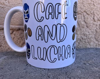 Café and Lucha |Lucha Libre | 11 oz Coffee Mug