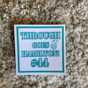 Lewis Hamilton Formula 1 Vinyl Sticker was