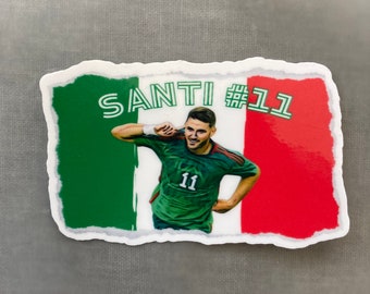 Santiago ‘Santi’ Giménez |Mexico| #2 Custom Vinyl Sticker