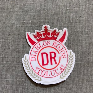 Deportivo Toluca “Diablos Rojos” Liga MX custom vinyl sticker