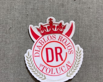 Deportivo Toluca “Diablos Rojos” Liga MX custom vinyl sticker