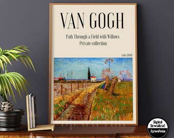 Willows Pruned Vincent Van Gogh VG598 Reproduction Art Print A4 A3 A2 A1 