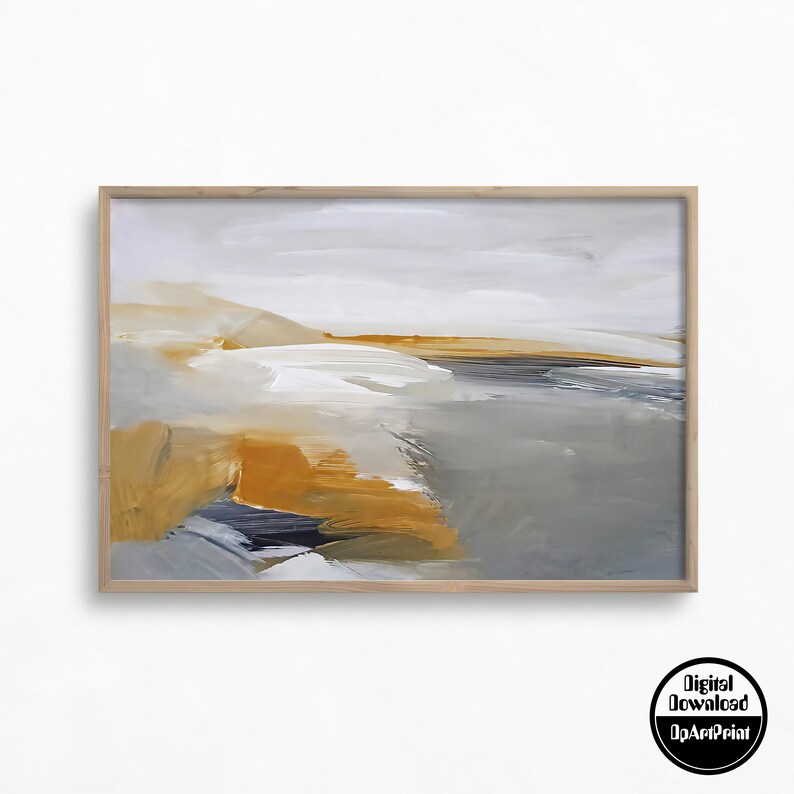 Gallery Wall Set of 10 Abstract Shapes Wall Art Color Block Etsy