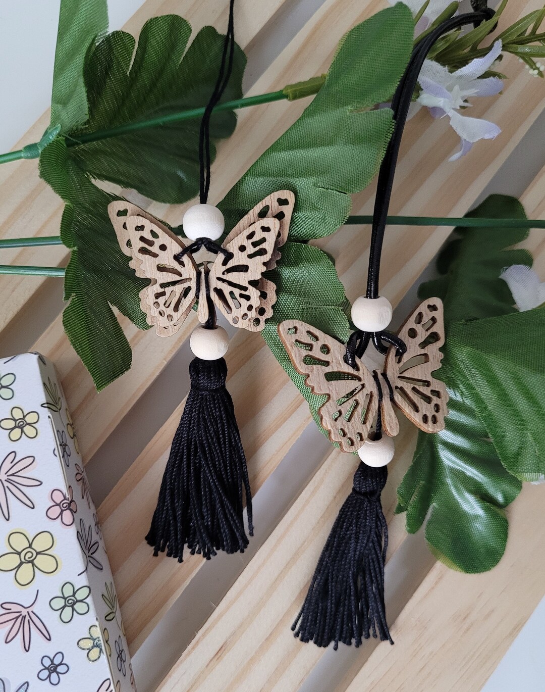 Butterfly Diffuseer Rope Butterfly Hanging Car Diffuser/essential Oil Wood Diffuser/aromatherapy ...