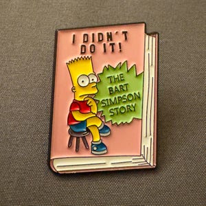 Bart Tells All Enamel Pin