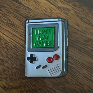 Not a Player Enamel Pin