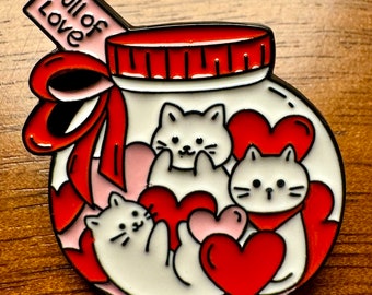 Jar of Cats Pin