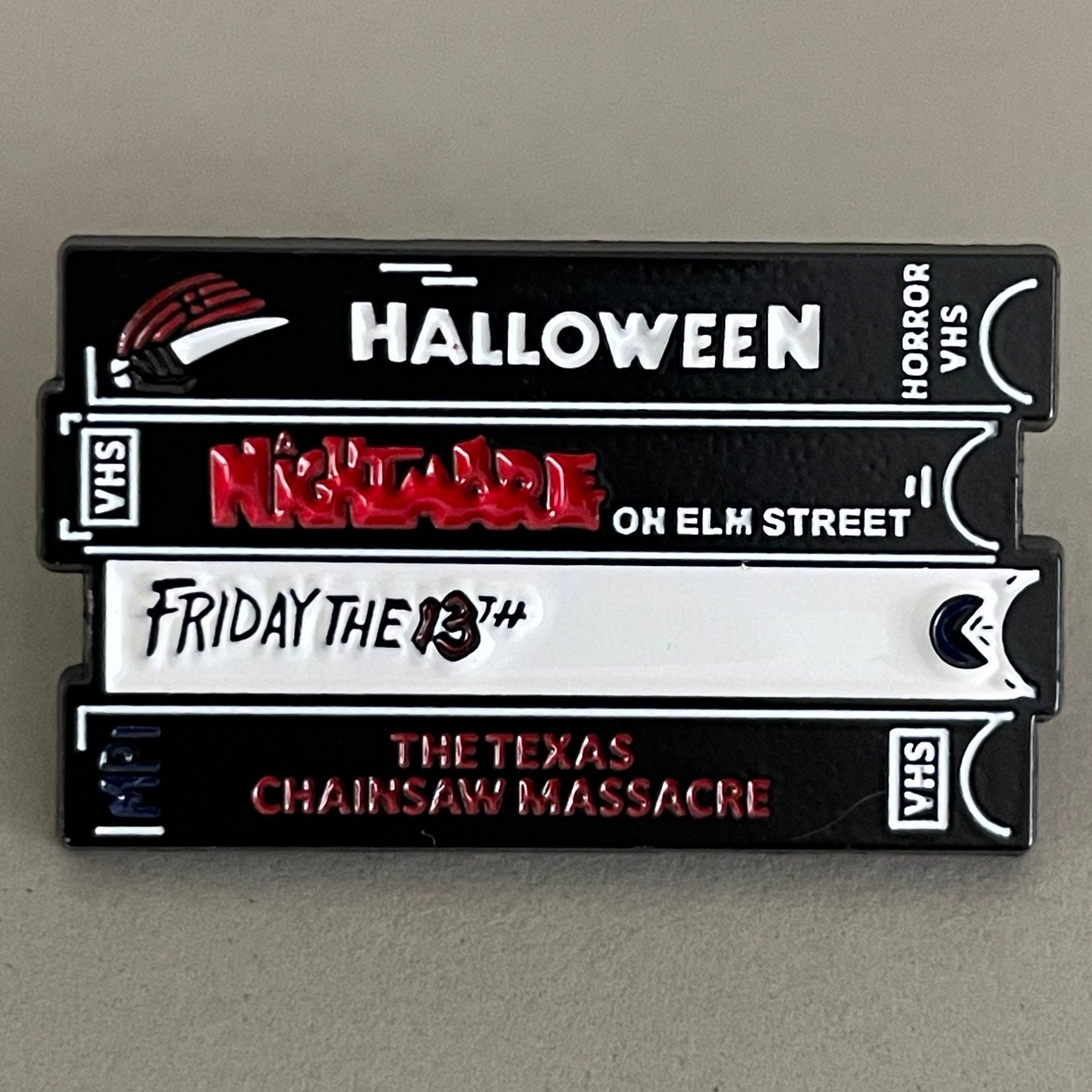 Classic Horror VHS Movies Pin