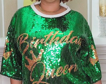 birthday queen sequin dress plus size Birthday Plus Size Sequin Dress