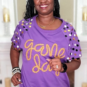 Game Day Women Top - Purple