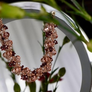 Beaded flower bracelet
