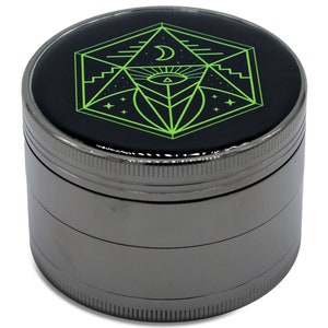 Wholesale 3 Pack - 2.5 inch Herb, Spice and Tobacco Grinder, 5 Part, Vintage, Ancient Design, Magnetic Lid, Durable High Quality Grinder