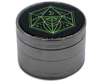 Wholesale 3 Pack - 2.5 inch Herb, Spice and Tobacco Grinder, 5 Part, Vintage, Ancient Design, Magnetic Lid, Durable High Quality Grinder