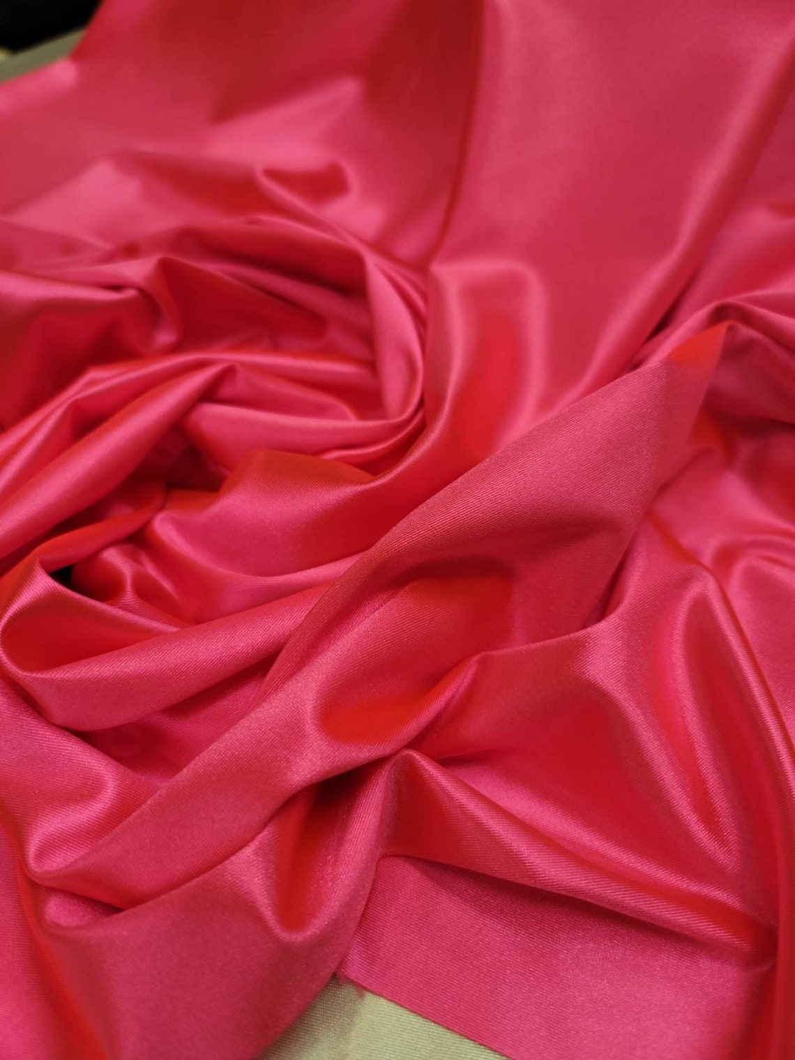 Hot Pink Stretch Nylon Spandex Fabric by the Yard Dress - Etsy