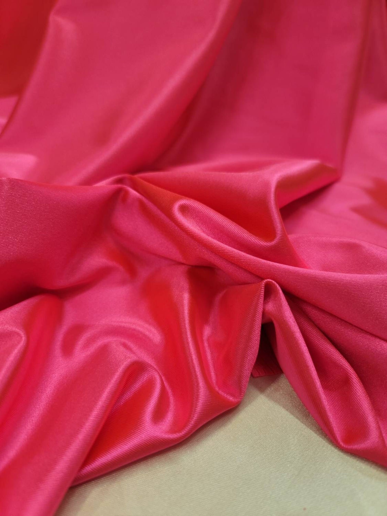 Hot Pink Stretch Nylon Elasthan Stoff Bulk Stock Kleid Draping Etsy